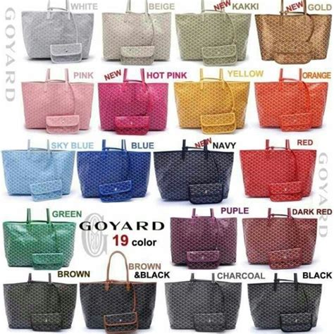 goyard clutch colors|goyard bags for sale.